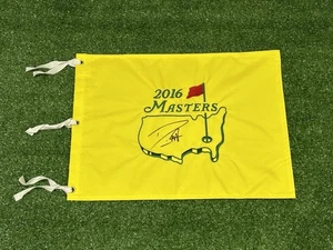Official Masters Golf Pin Flag 2016 Signed By Winner Danny Willett New - Picture 1 of 4