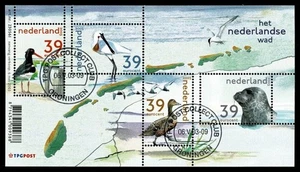 SG77 NETHERLANDS 2003 Two MS The Dutch mudflats CTO no hinge - Picture 1 of 2