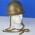 WWII Bring-home, Named Japanese Type 90 Helmet With Full Length Straps & Liner. 