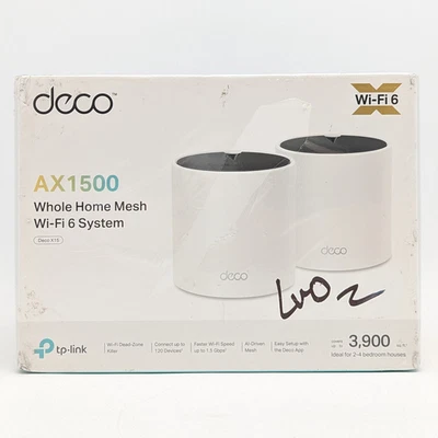 TP-LINK Deco X15 Whole Home Mesh Wi-Fi 6 System 2-Pack (AX1500) White - Image 1 of 4