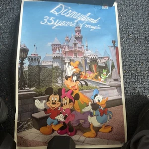 Disneyland 1990 35th Anniversary Poster/Print - Picture 1 of 8