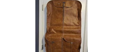 American Tourister Escort Garment Suit Bag Luggage Vintage Brown Faux Leather - Image 1 of 4