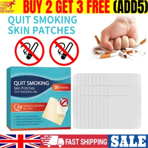30 Patches Stop Smoking Aid Step 1 Through 3 to Quit Smoking Patches ~~ - Picture 1 of 9