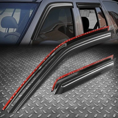 [Carbon Look] For 96-04 Nissan Pathfinder Infiniti QX4 Window Visors Rain Guard - Image 1 of 4
