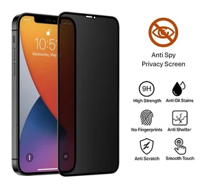 Privacy Anti Spy Matte Screen Protector For iPhone 17 Air 16 Pro Max 15 14 13 SE - Picture 1 of 12