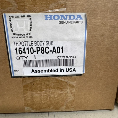 Carrocería del acelerador Honda 16410-P8C-A01 Sub 2000-02 Honda Accord con 3,0 V6 Nuevo de Lote Antiguo Foto 1 de 4