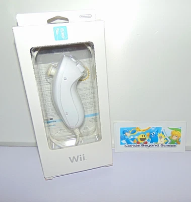 Official White Wii Nunchuck Controller RVL-004 Nintendo Wii Wii U Boxed - Image 1 of 4