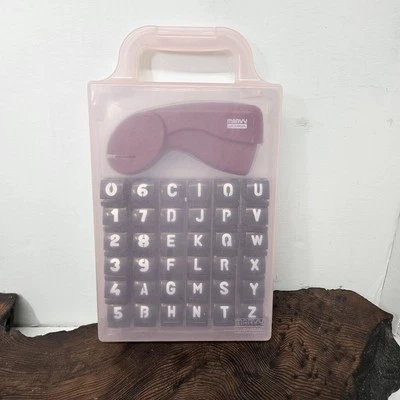 Marvy Uchida Cassette Craft Punch 36 Pc ABC 123 Letters Numbers CCP Set37 Case - Image 1 of 4