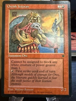 MTG Magic the Gathering Fallen Empires Orcish Veteran - Image 1 of 2