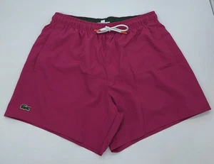 Lacoste Badeshorts Quick Dry Gr. M Lila - Bild 1 von 3