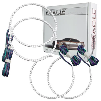 Conjunto de emissor anel halo farol Oracle - 2002 thru compatível com 2005 Dodge Ram ColorSHIF - Imagem 1 de 4