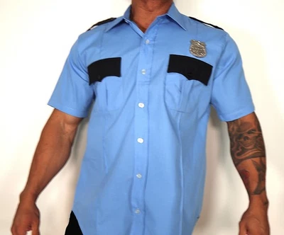 MEN'S POLICE OFFICER COSPLAY COSTUME SHIRT XL - Image 1 of 4