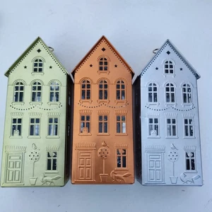 3x VACÍO M&S Iluminar Oro Plata Tono Cobre Casa de Navidad Lata Luz LED - Imagen 1 de 14