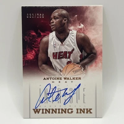 2012-13 Panini Intrigue Winning Ink Antoine Walker #14 /299 MIA - Image 1 of 2