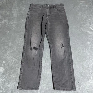 Anthropologie Pilcro Jeans Womens 28 Gray Distressed High Rise Straight Leg Boho - Picture 1 of 6