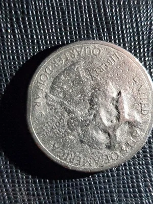 2015 p kisatchie Quarter error strike , missing clad layer one of a kind - Image 1 of 4