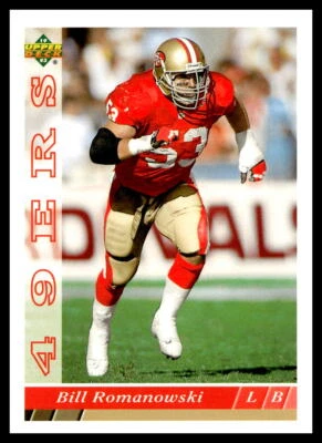 1993 Upper Deck #263 Bill Romanowski San Francisco 49ers Football Card - Image 1 of 2
