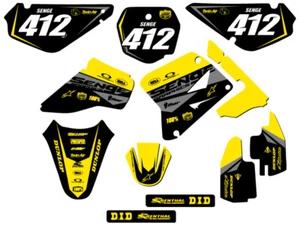 2001-2004 RM 85 BINARY Yellow Senge Graphics Kit Compatible con Suzuki - Imagen 1 de 10