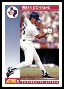 Partitura Brian Downing Texas Rangers #579 1992 - Imagen 1 de 2