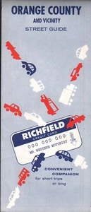 Richfield Straßenkarte 1963: Orange County Neu aus altem Lagerbestand - Bild 1 von 1