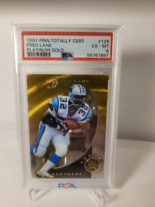 1997 Pinnacle Totally Certified PLATINUM GOLD Fred Lane PSA 6 /30