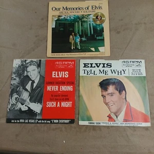 (Lot of 3) Elvis Presley 45 SLEEVES ONLY.  See below for titles. - Picture 1 of 7