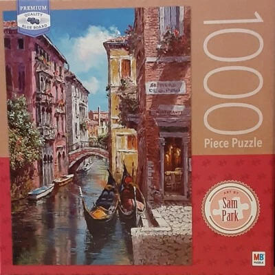 Gondolas On The Canal by Sam Park Jigsaw Puzzle 1000 Pieces - Image 1 of 2