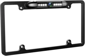 License Plate Backup Rare View Camera for Cars w 8 LEDs 170° Viewing Angle HD - Picture 1 of 8
