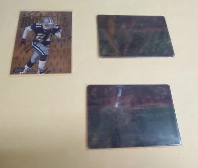 Deion Sanders 1997 Topps Finest  #163 Rare 1997 Movi Motionvision #8 X2 LOT - Image 1 of 2