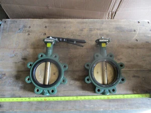 Lot of 2 Center Line 8" 8-Lug Butterfly Valve ; Ductile Iron w/ Al Brz Disc - Picture 1 of 7