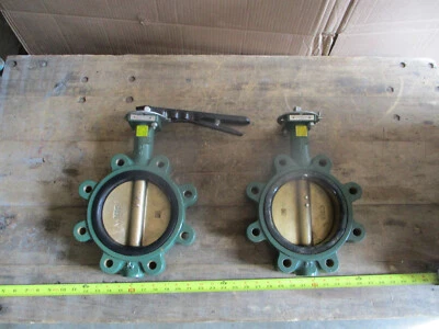 Lot of 2 Center Line 8" 8-Lug Butterfly Valve ; Ductile Iron w/ Al Brz Disc - Image 1 of 4