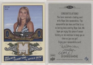 2011 Upper Deck Goodwin Champions Authentic Memorabilia Hope Solo #M-HS