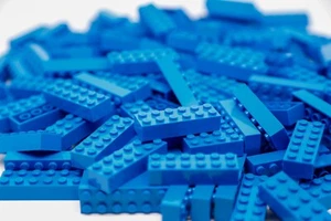 LEGO® 2456 Basic Legostein 2x6 Blau Blue  - 150 Stück - Bild 1 von 1