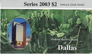 2003 $2.00 Bill Uncirculated Star Note* Low Serial / Low Run K-00014499* - Picture 1 of 2