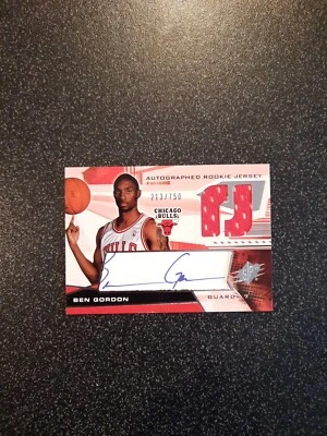 2004-05 SPx #146 Ben Gordon RC Rookie JERSEY RELIC AUTO 213/750 BULLS - Image 1 of 3