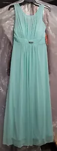 Cindy Collection USA 1384 Prom Green Long Dress size L New with Tags - Picture 1 of 7