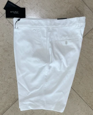 Pantalones Cortos J Lindeberg Golf Para Hombre ELOY 10" Entrepierna Blanco Talla 38 $125 Nuevos Con Etiquetas Foto 1 de 4