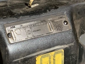 ABB KIR-60 CURRENT TRANSFORMER 400:5 SN 7524A01G14 Ser 29027797 - Picture 1 of 5