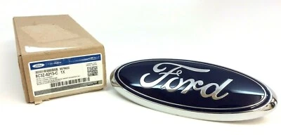2008-2021 Ford E-Series front grille blue Oval Emblem Nameplate OEM 8C3Z8213C - Image 1 of 4