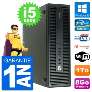 PC HP ProDesk 600 G2 SFF Intel Core i5-6500 RAM 8Go Disque 1To Windows 10 Wifi - Imagen 1 de 6
