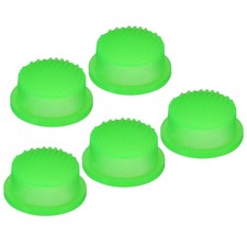 0.47" LED Flashlight Switch Cap, 5 Pcs Silicone Soft Boot Cover, Green