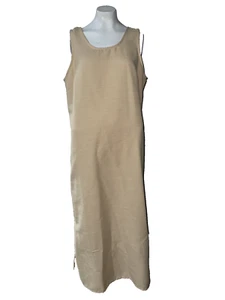 R & K Originals gelb gold Kleid Maxi Etui ärmellos Damen Gr. 14 Vintage - Bild 1 von 4