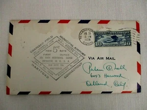 JUL 31 1928 HARTFORD CT RATE CHANGE COVER LAST DAY 10 CENT NEW 5 CENT RATE - Picture 1 of 3