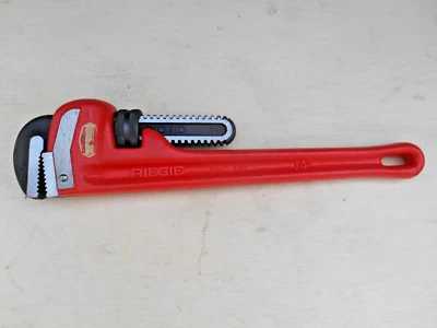 Ridgid 14" Heavy Duty Pipe Wrench The Ridge Tool Co Elyria Ohio USA - Image 1 of 2