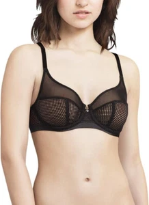 Soutien-gorge 85F (70F eu) Corbeille couvrante CHANTELLE Motif Noir - Picture 1 of 4