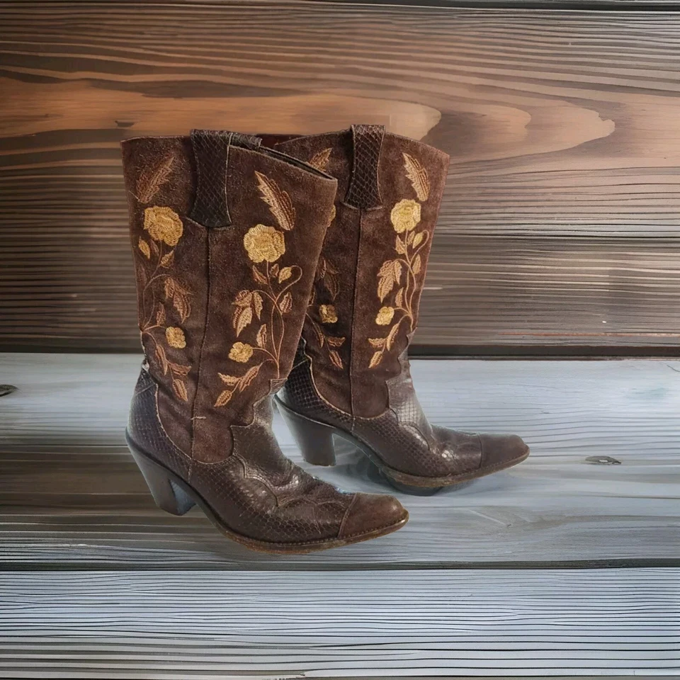 Botas de Vaquero Antonio Melani Justine Marrón-Talla 6.5 Foto 1 de 4