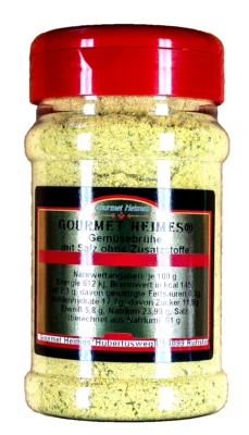 Gemüsebrühe Gourmet Heimes® ohne Glutamat Streuwürze 250g in 330ml XL Dose