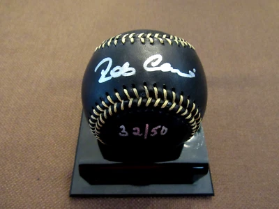 ROBINSON CANO 2009 WSC YANKEES SIGNED AUTO L/E BLACK OML BASEBALL STEINER CANO - Image 1 of 4
