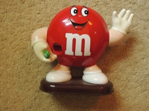 M&M's Candy Dispenser Red 9 inches tall (mms mm's m&ms) - Picture 1 of 5
