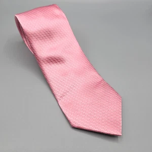 Ox & Bull Trading Co Neck Tie Mens Pink Silk Woven Length 60" Width 3.25" - Picture 1 of 9